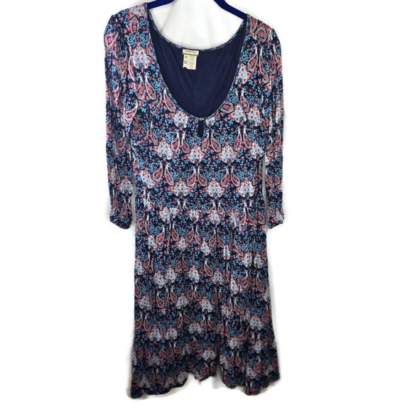 Matilda Jane Blue Floral Fit and Flare Dress Size Medium - Picture 1 of 7